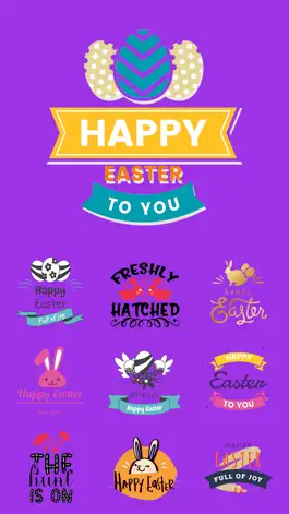 Game screenshot Happy Easter Stickers & Emojis mod apk