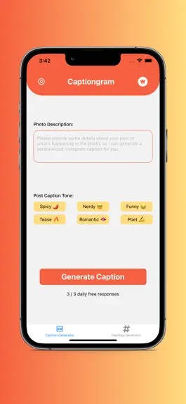 Game screenshot Captions & Hashtags by AI apk