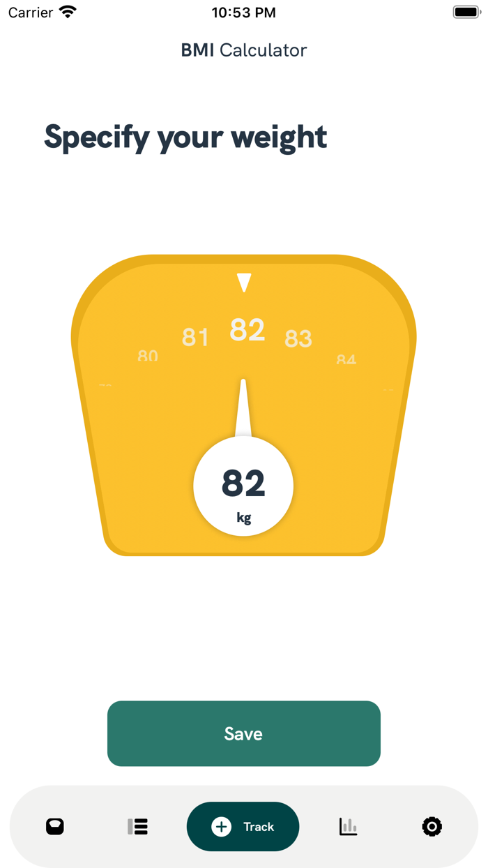 BMI Calculator Weight Tracker
