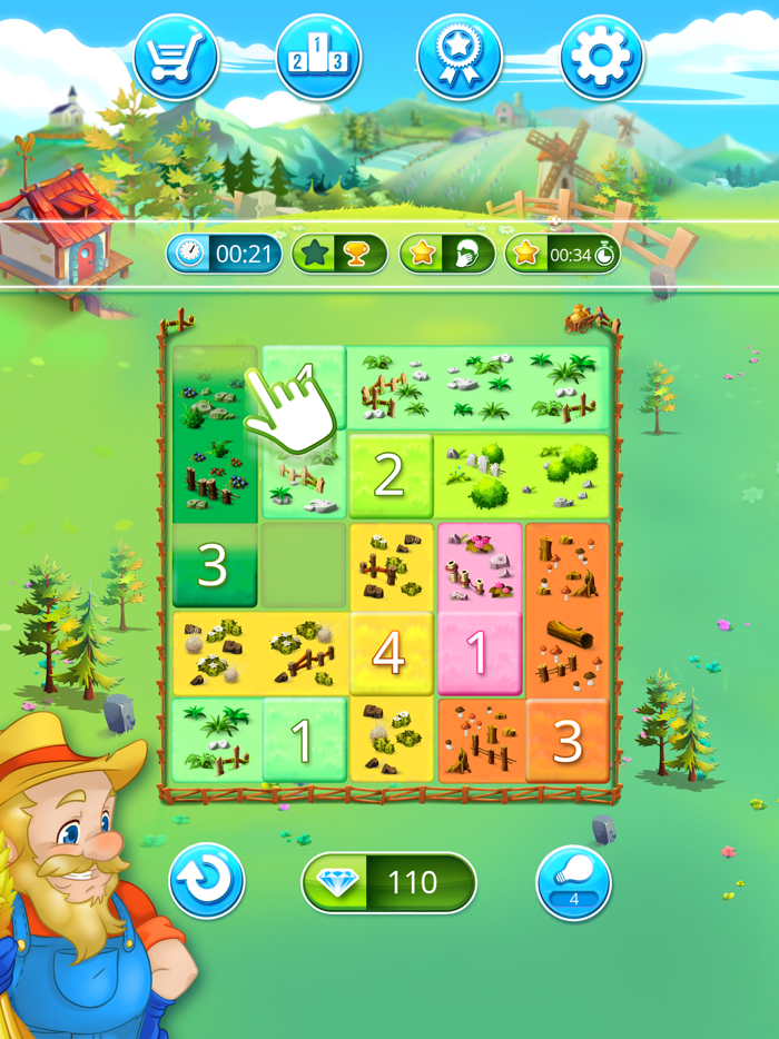 Happy Farm fill in the fields