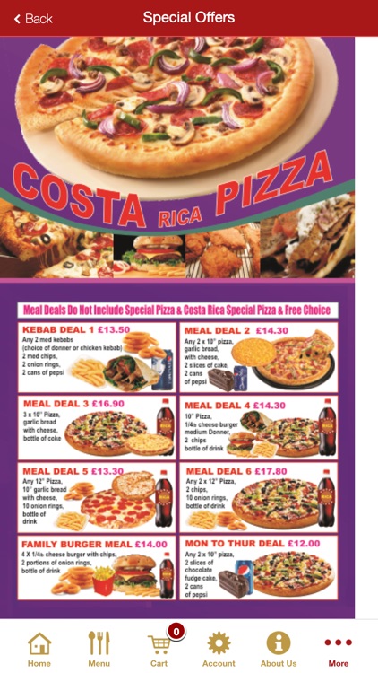 Costa Rica Pizza Sheffield App screenshot-3