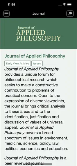 Game screenshot Journal of Applied Philosophy apk
