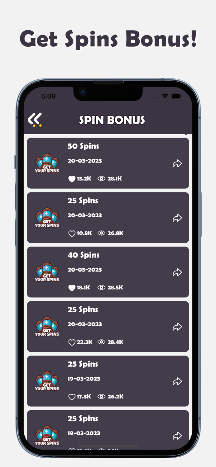 Comic master  daily Spins