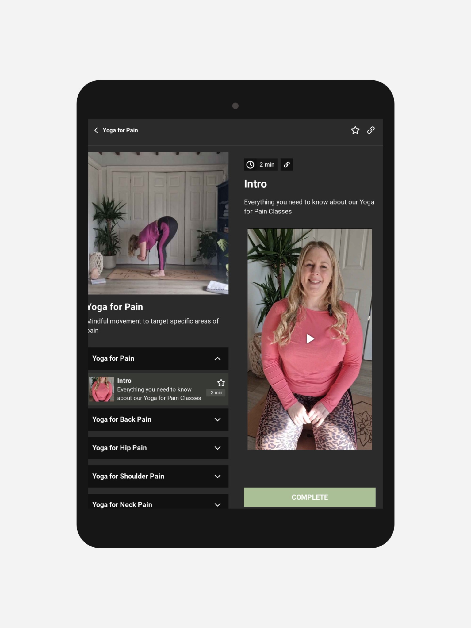 Yoga For Pain screenshot 2