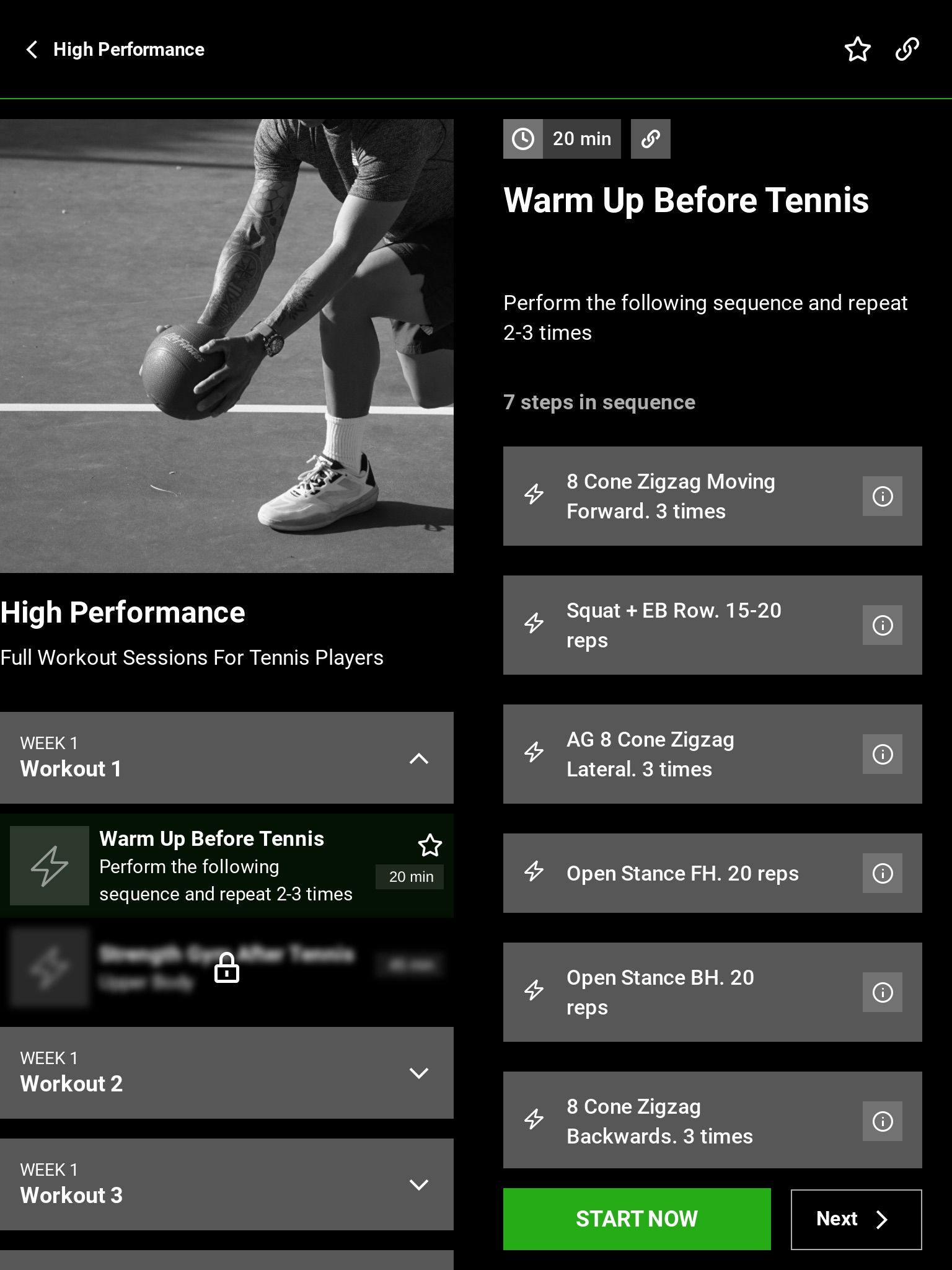 Fitness For Tennis screenshot 2