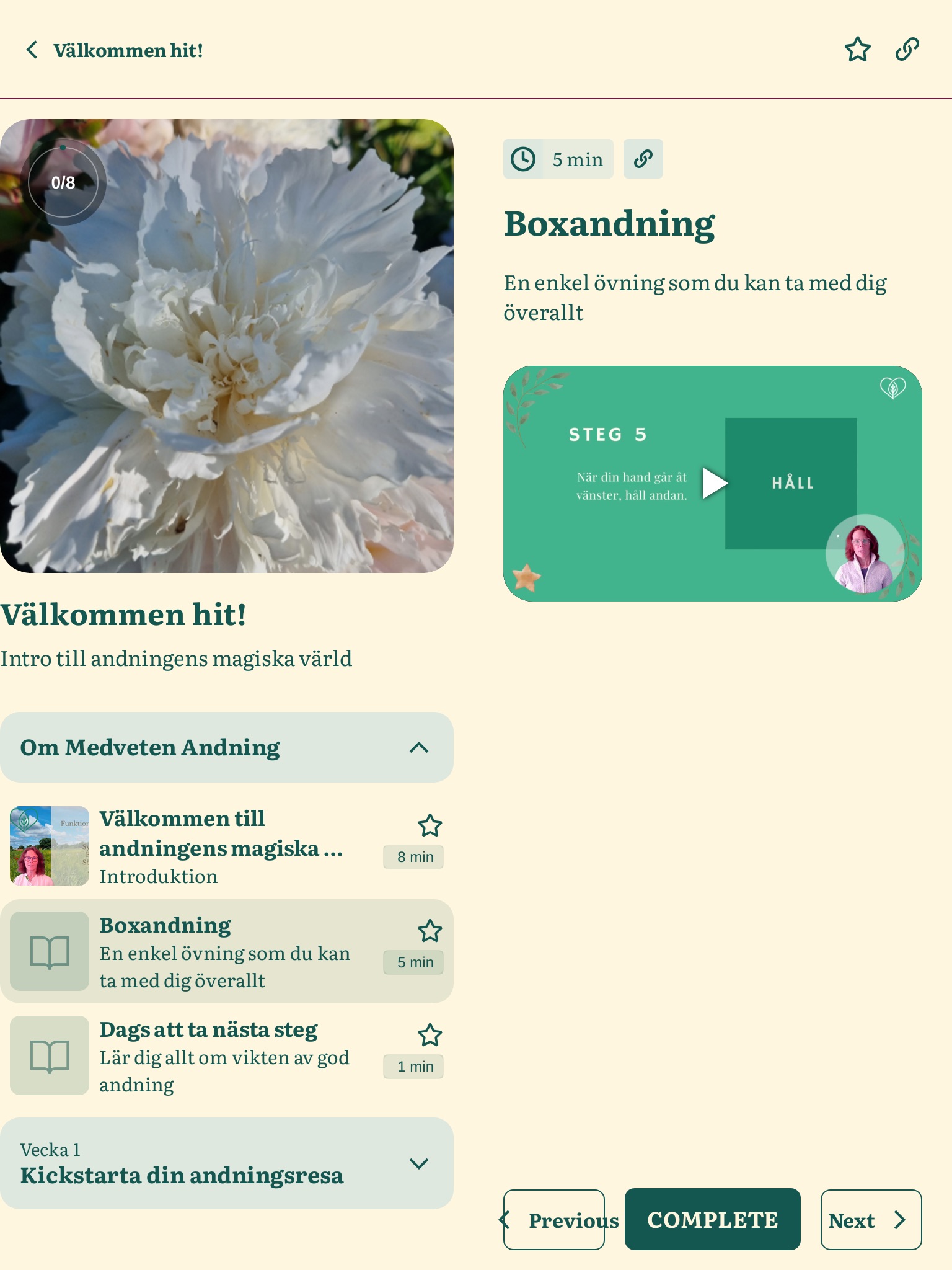 Medveten Andning screenshot 2