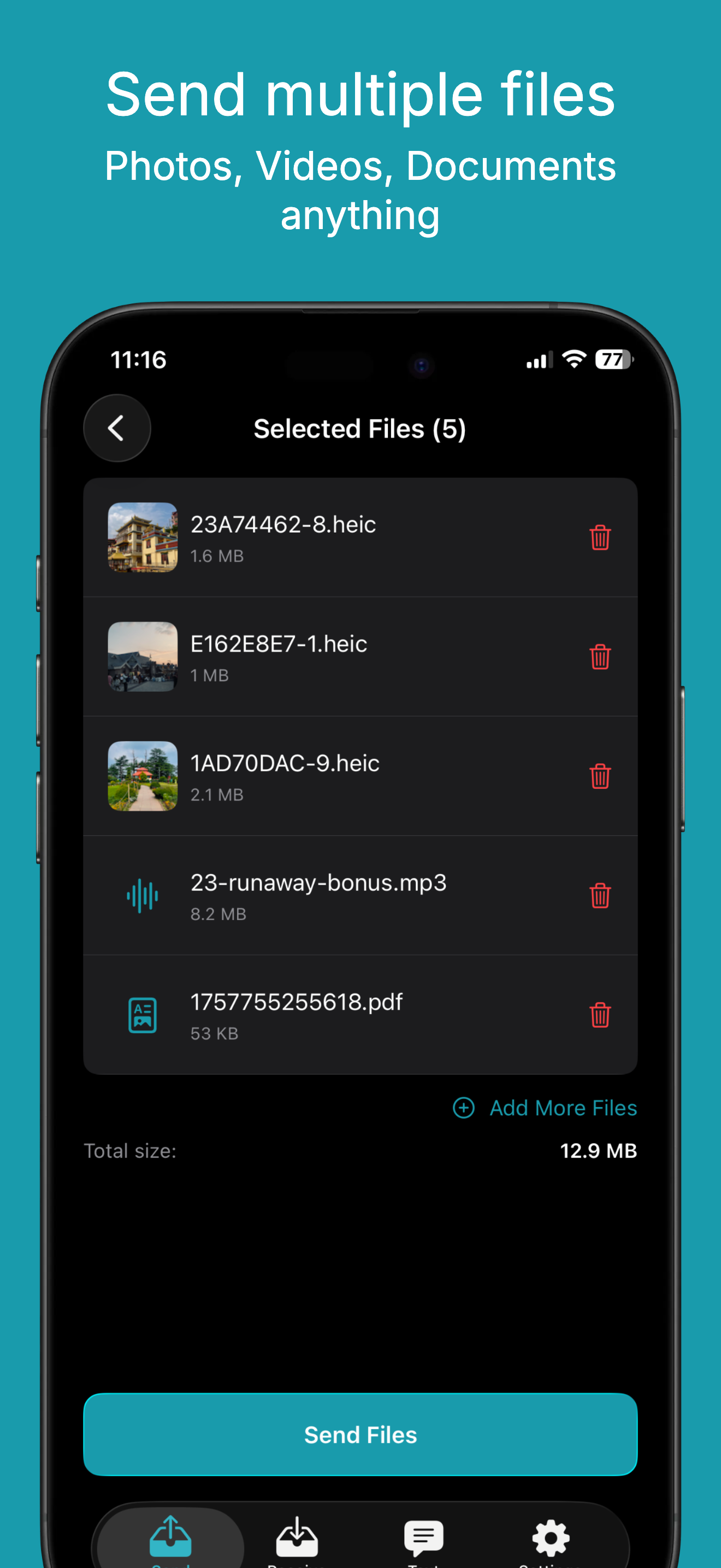 Leap Share - File Sharing for iOS, Android & Windows ios 2