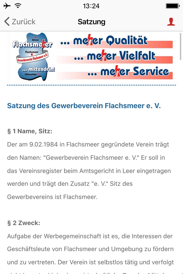 Gewerbeverein Flachsmeer e.V. screenshot 3