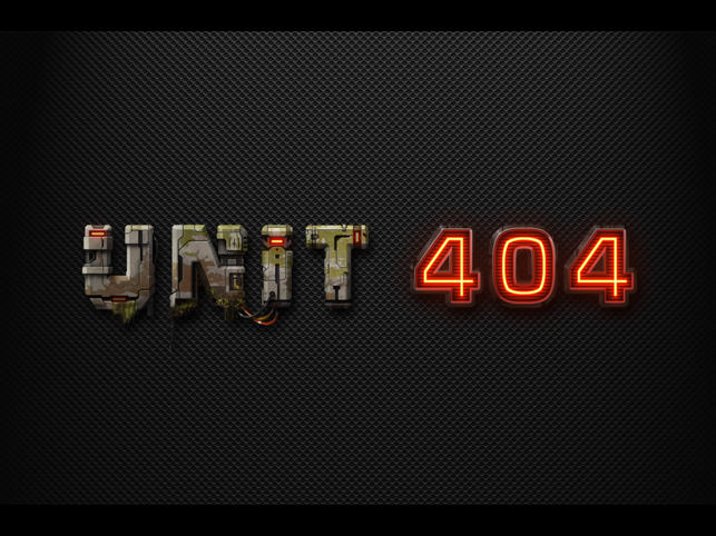 Screenshot dell'unità 404