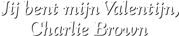 Jij bent mijn Valentijn, Charlie Brown