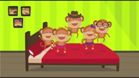 The Kiboomers - Five Little Monkeys Jumping on the Bed Nursery Rhymes Song for Kids (feat. The Kiboomers) artwork